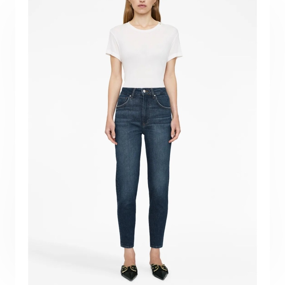 Anine Bing Amani Off-White Cashmere Blend Tee NWT
